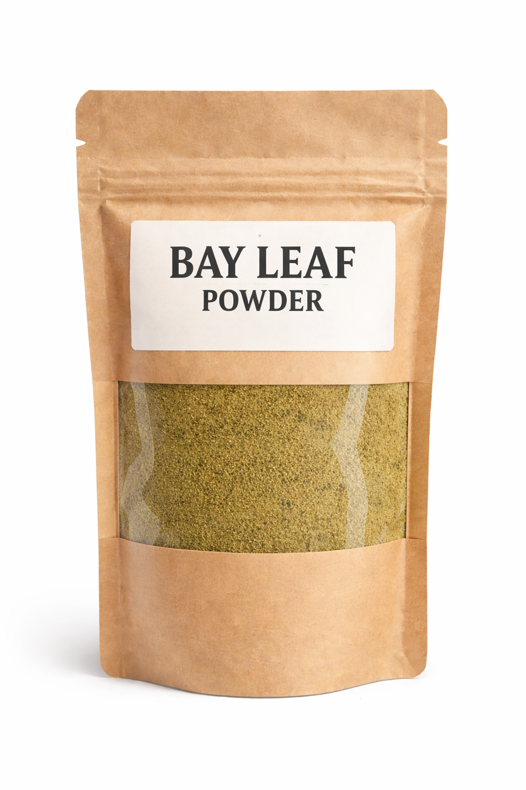 Bay leaf powder for enhancing flavor for soups, stews, sauces, and spice blends.