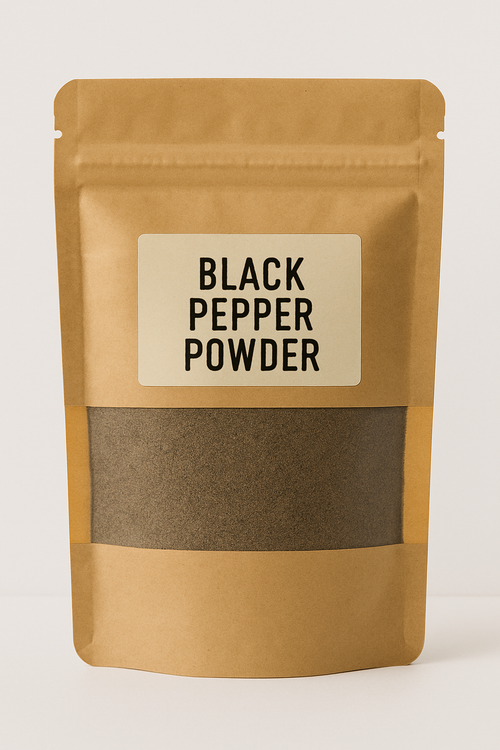 Black pepper powder adds flavour to meats, eggs and vegetables 