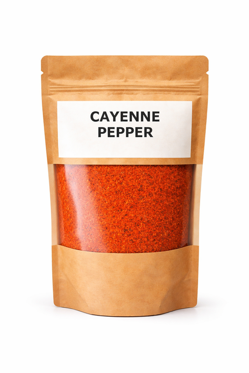 Cayenne pepper powder adds spicy heat to dishes and boosts metabolism 