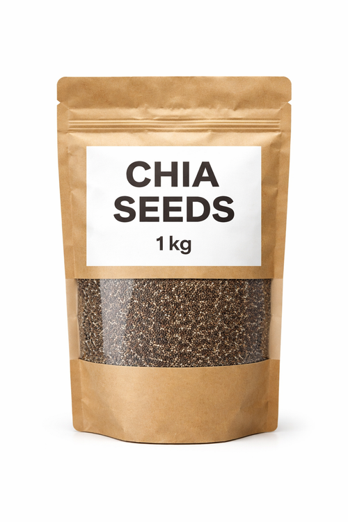 Chia seeds for improved digestion and energy. Rich in fiber and protein 