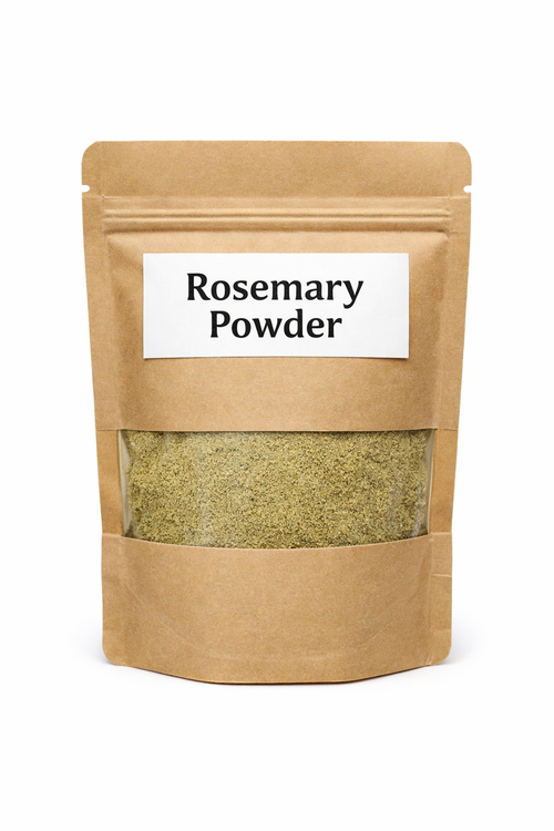 Rosemary powder adds gourmet flavor to grilled meat and stews