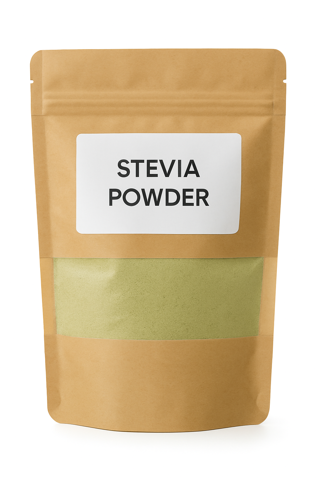 Stevia powder is a natural sweetener with zero calories. Sweeter than sugar. 